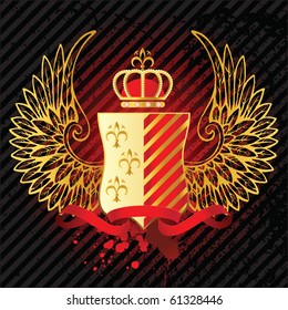 highly detailed heraldic background with place for your text