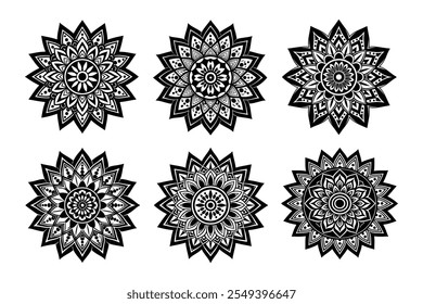 Un diseño de mandala altamente detallado.