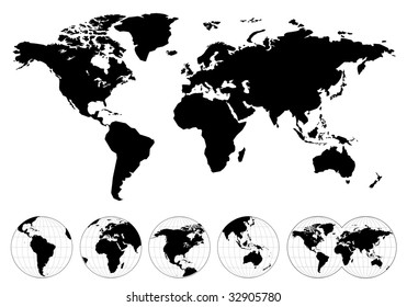 Mapa muy detallado del mundo