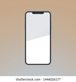 highly detailed realistic vector smartphone mockup can be easily edit and use at ui ux design works