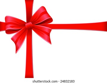 Muy Detallado Arco Rojo. Colección Decoración vectorial.