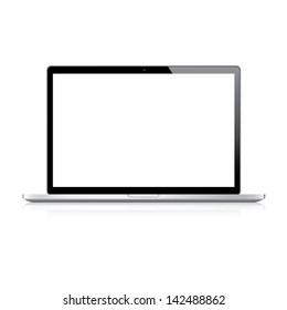 Highly detailed responsive laptop vector