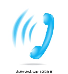 highly detailed ringing phone - eps8