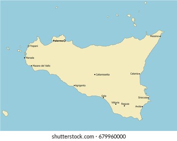 62 Messina Province Map Images, Stock Photos & Vectors | Shutterstock