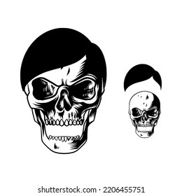 highly detailed skull images that can be separated