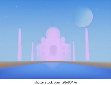 Highly Detailed Taj Mahal
