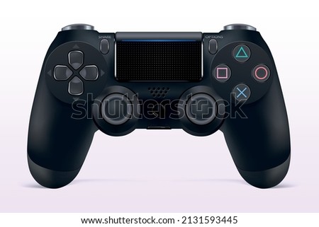 Highly detailed vector gamepad for the older generation console