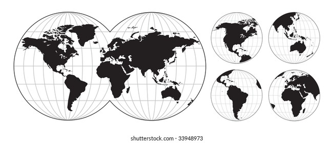 Mapas del mundo altamente detallados