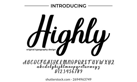 Highly - Elegant Script Font for Smooth Handwritten Design and Creative Typography