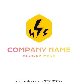 Highly eye-catching industrial logo suitable for electric company logo or electric car company logo or battery company logo
