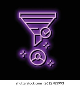 highly qualified lead neon light sign vector. highly qualified lead illustration
