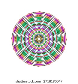 Highly scalable vector mandala featuring vibrant flat design floral motifs, geometric symmetry, and intricate detailing. Ideal for digital art, print, branding, and commercial projects.