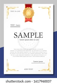Highly simple design certificate listing