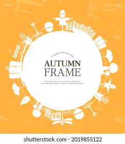 Highly utilized autumn Chuseok frame design 