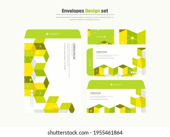 Diseño de sobres y tarjetas de visita altamente utilizado 
