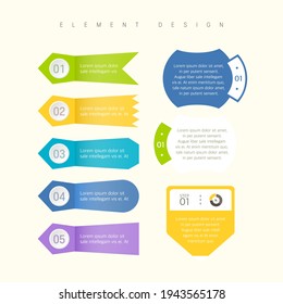 Highly utilized web element infographic 