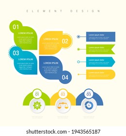 Highly utilized web element infographic 