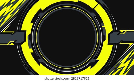 High-octane neon frame for gaming overlays and racing tech.