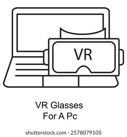 High-performance virtual reality glasses designed for computer-based VR applications and gaming.