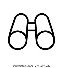 Conjunto de iconos de binoculares de alta precisión para herramientas de exploración, aventura al aire libre, observación de vida silvestre y imágenes de viajes
