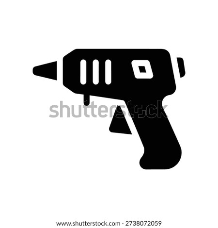 High-quality 3D illustration of a black toy gun with realistic details, isolated on a clean white background, ideal for safety, education, and design projects.