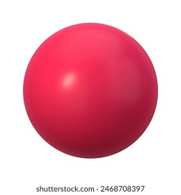 Ilustración de esfera 3D de alta calidad. Orbe vibrante, brillante y transparente en colores pastel rosados. Perfecto para diseños modernos y geométricos. Vector versátil para proyectos de arte, Web y gráficos
