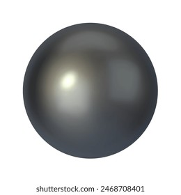 High-quality 3D sphere illustration. Vibrant, shiny, and transparent orb in silver colors. Perfect for modern, geometric designs. Versatile vector for art, web, and graphic projects