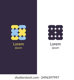 High-quality abstract vector logo, isolated design featuring modern geometric shapes. Ideal for branding and corporate identity.