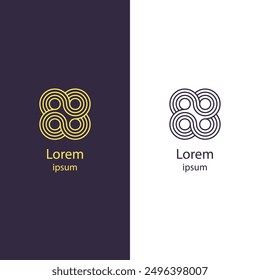 High-quality abstract vector logo, isolated design featuring modern geometric shapes. Ideal for branding and corporate identity.