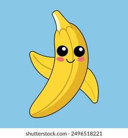 Ilustración vectorial de plátano de alta calidad para Illustrator - perfecto para sus proyectos de diseño