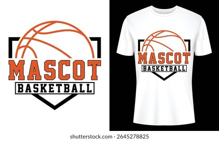 Design de camiseta de alta qualidade da equipe de basquete apresentando um logotipo dinâmico. Perfeito para roupas de equipe ou mercadorias. Faça o download agora para sua equipe esportiva.