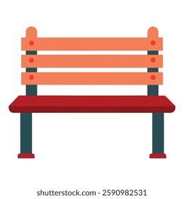 A high-quality **bench vector illustration**, perfect for micro-stock sites. This clean and minimal design is ideal for outdoor, park, and urban-themed projects. Fully editable and scalable, suitable 