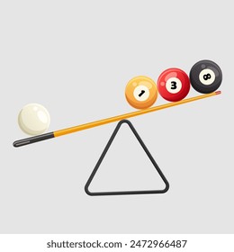 High-Quality Billiard Table Graphic for Sports Enthusiasts