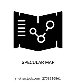 High-quality black and white specular map texture for 3D modeling, game assets, and material reflection effects.