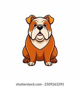 Ilustrações de vetor de silhueta bulldog de alta qualidade, perfeito para logotipos, impressões e design gráfico.