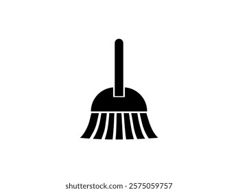 High-Quality Cleaning Broom Icon, Ideal for Housekeeping and Sanitation