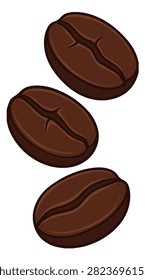High-quality close-up image of aromatic roasted coffee beans showcasing texture and rich brown hues