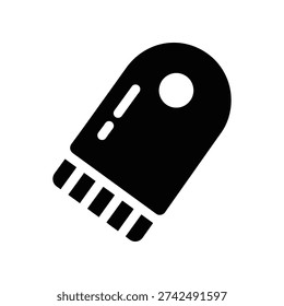 High-quality close-up of a sleek black USB Type C connector plug, isolated on a clean white background, ideal for tech, electronics, and digital communication projects.