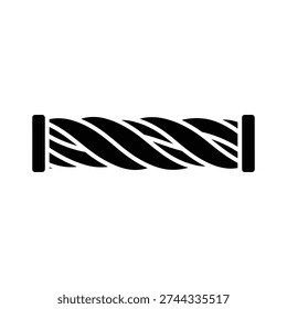 High-quality close-up of a sleek black and white zebra print fabric strip with clean edges, perfect for fashion, design, and commercial projects.