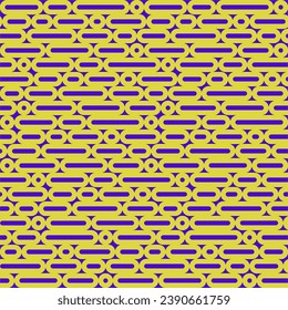 High-quality colorful seamless pattern with rounded geometric shapes. Vector seamless pattern background.