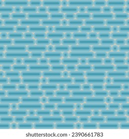 High-quality colorful seamless pattern with rounded geometric shapes. Vector seamless pattern background.