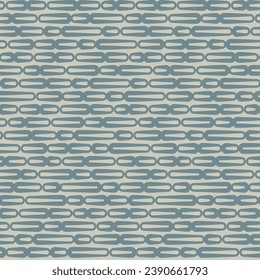 High-quality colorful seamless pattern with rounded geometric shapes. Vector seamless pattern background.