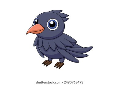 High-quality crow vector illustration and clipart for print and digital projects.
