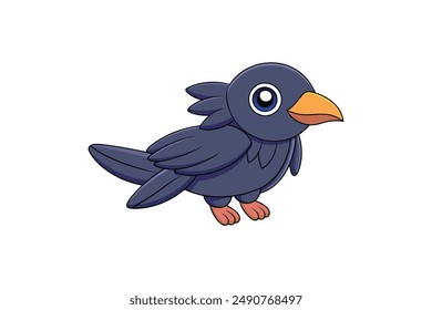 High-quality crow vector illustration and clipart for print and digital projects.
