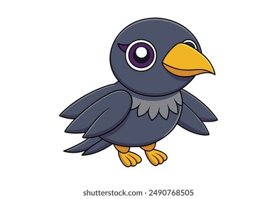 High-quality crow vector illustration and clipart for print and digital projects.
