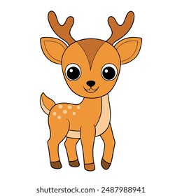 High-quality deer vector illustrations, including cartoons, clipart, and line art designs, perfect for print-ready graphics