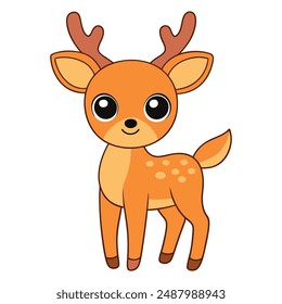 High-quality deer vector illustrations, including cartoons, clipart, and line art designs, perfect for print-ready graphics