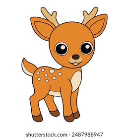 High-quality deer vector illustrations, including cartoons, clipart, and line art designs, perfect for print-ready graphics