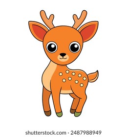 High-quality deer vector illustrations, including cartoons, clipart, and line art designs, perfect for print-ready graphics