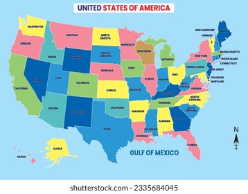 High-quality, detailed, and downloadable vector map of the USA, displaying all 50 states. Perfect for printing, presentations, and graphic projects, ensuring accuracy and flexibility